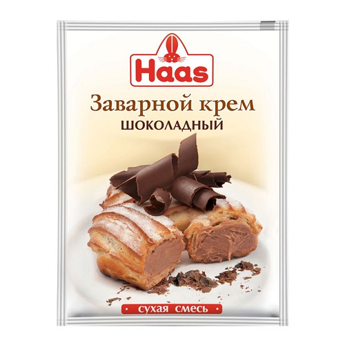 Haas крем заварной шоколадный, 100 гр
